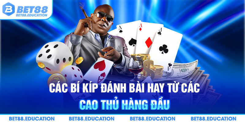 Các bí kíp đánh bài hay từ các cao thủ hàng đầu